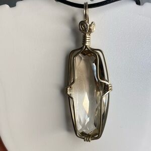 Smokey quartz Crystal necklace
